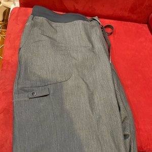 Grey XL Med Couture Jogger Scrub Pants